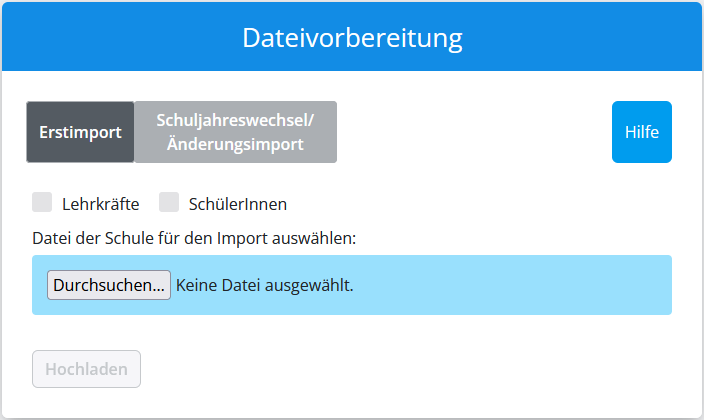 Screenshot Dateivorbereitungstool